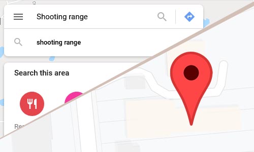 Search for shooting ranges