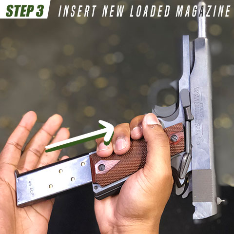Insert new loaded magazine