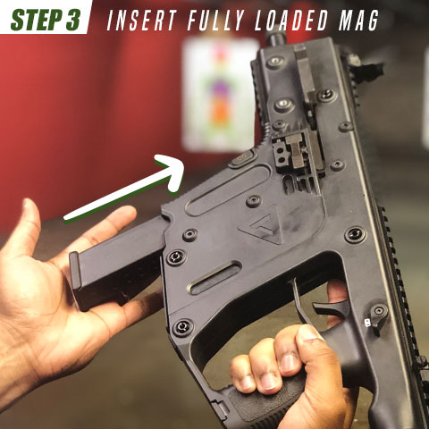 Insert new loaded magazine