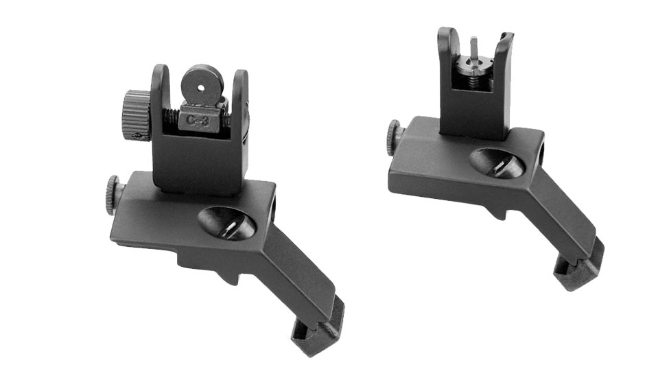 Evans Unlimited Offset Flip-up Iron Sights